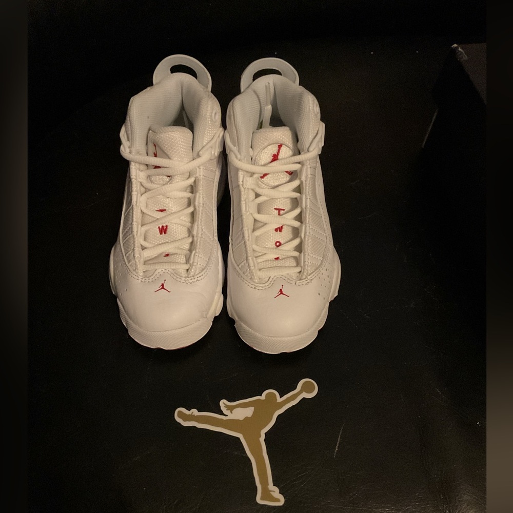 Jordan 6 Rings (PS) In White/Mystic Hibiscus AUTHENTIC New in Box Kids Size
